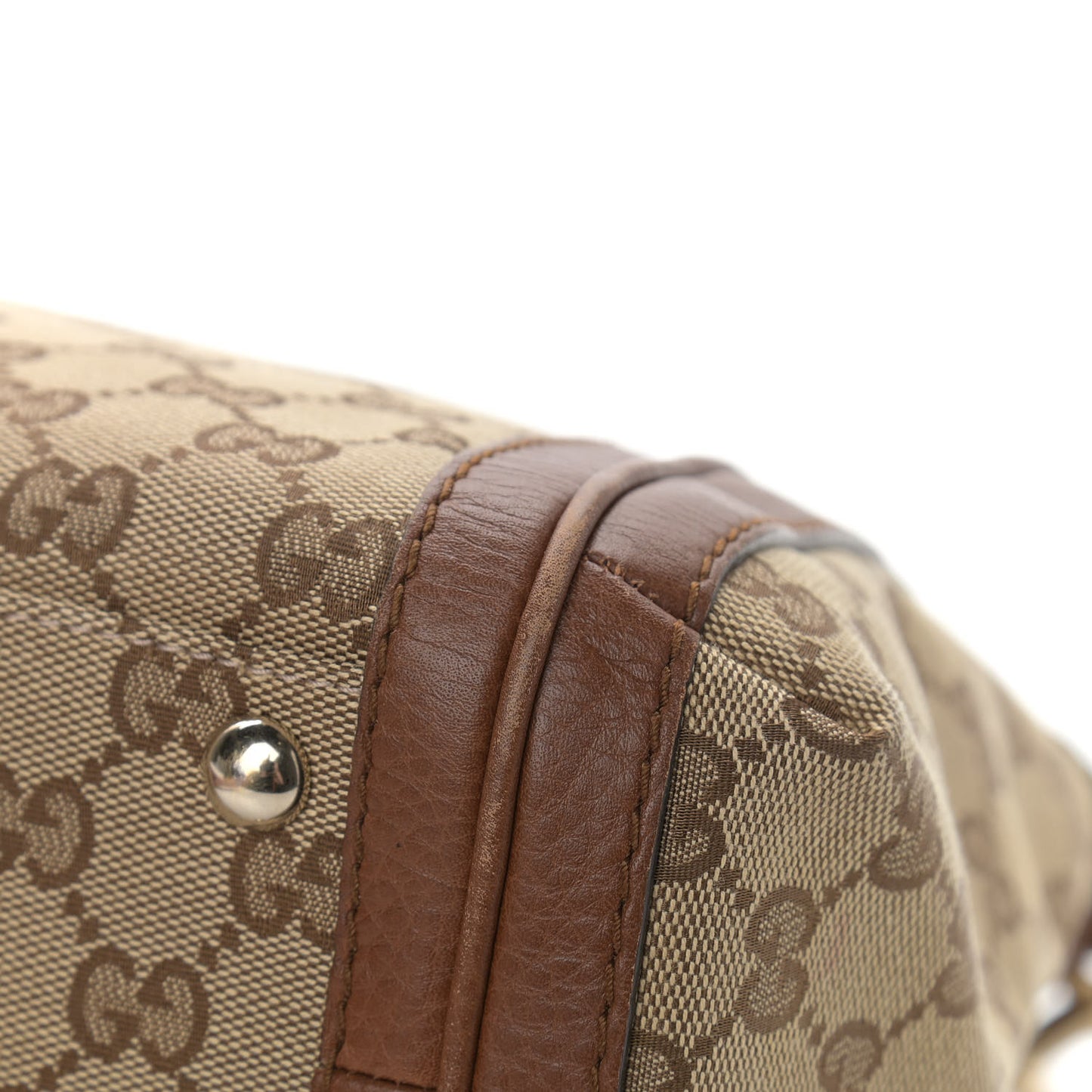 Monogram Cellarius Calfskin Small Bella Top Handle Bag Beige Ebony Cuir