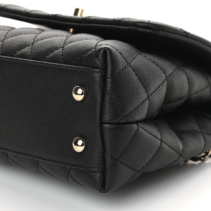 Chanel Caviar Quilted Mini Coco Handle Flap Black 9 of 9