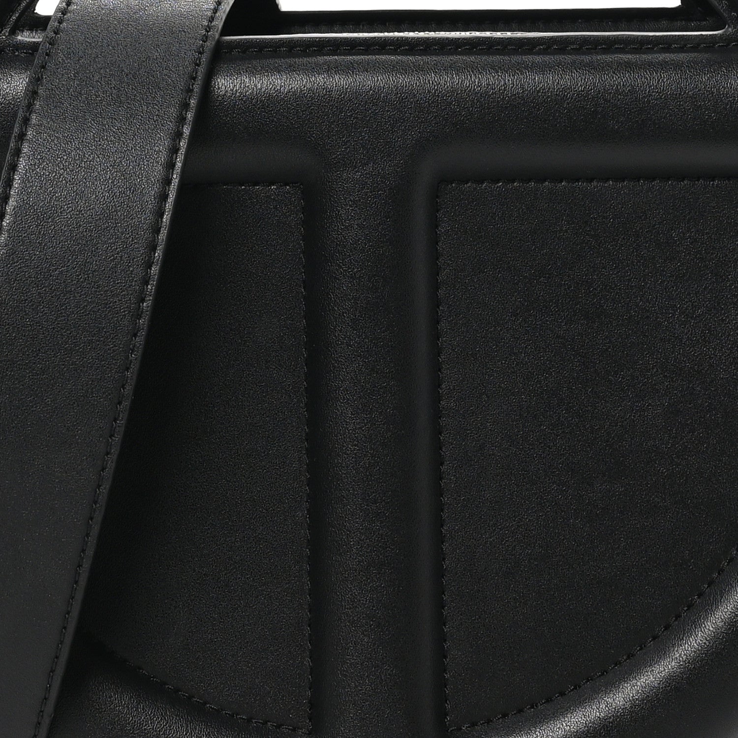 Telfar Vegan Leather Round Circle Bag Black 7 of 9