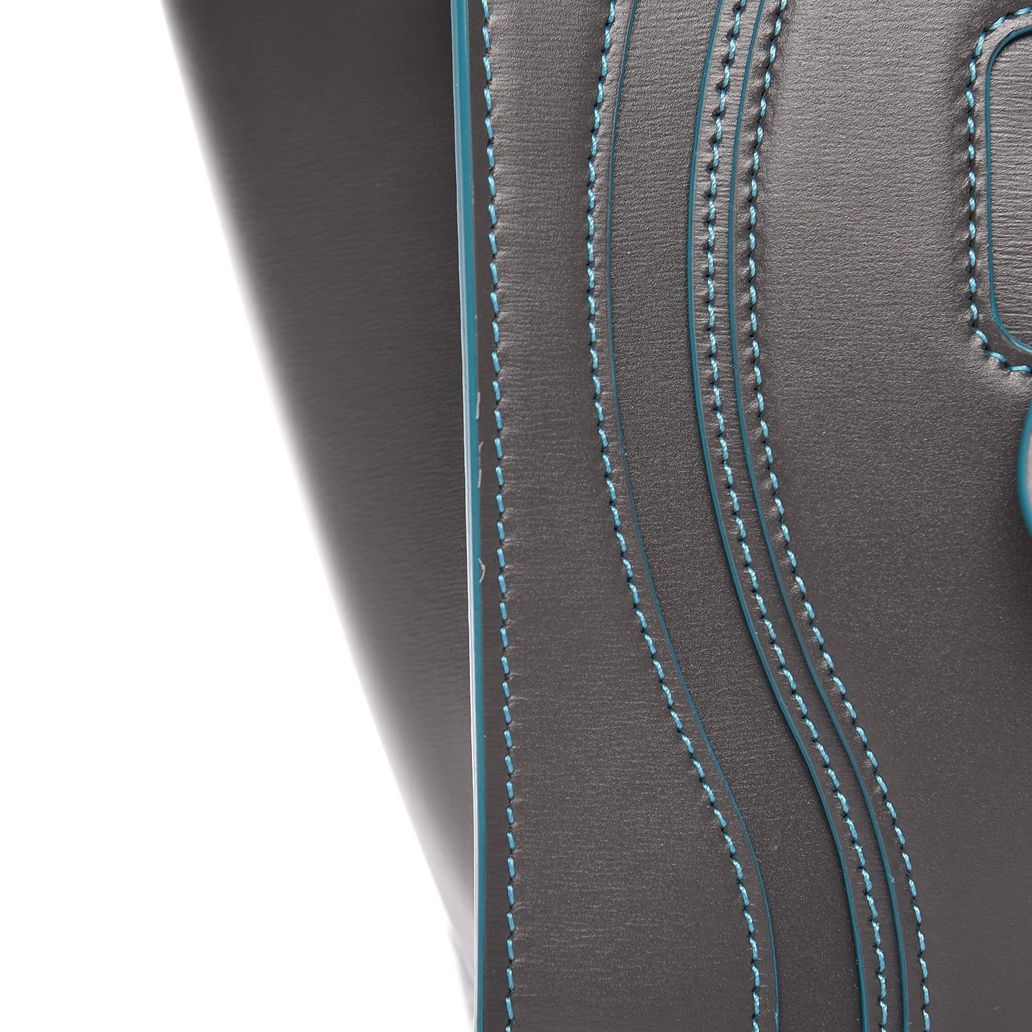 Satin Debossed Calfskin Micro Luggage Anthracite