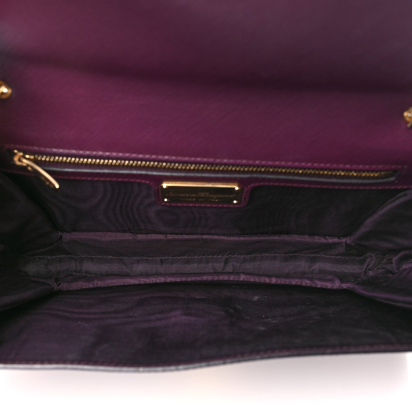 Calfskin Vara Bow Chain Flap Crossbody Burgundy