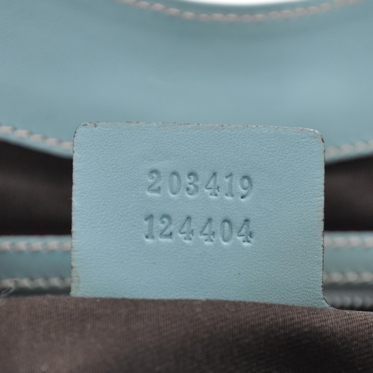 Gucci Leather Monogram Web Bardot Turquoise 8 of 10
