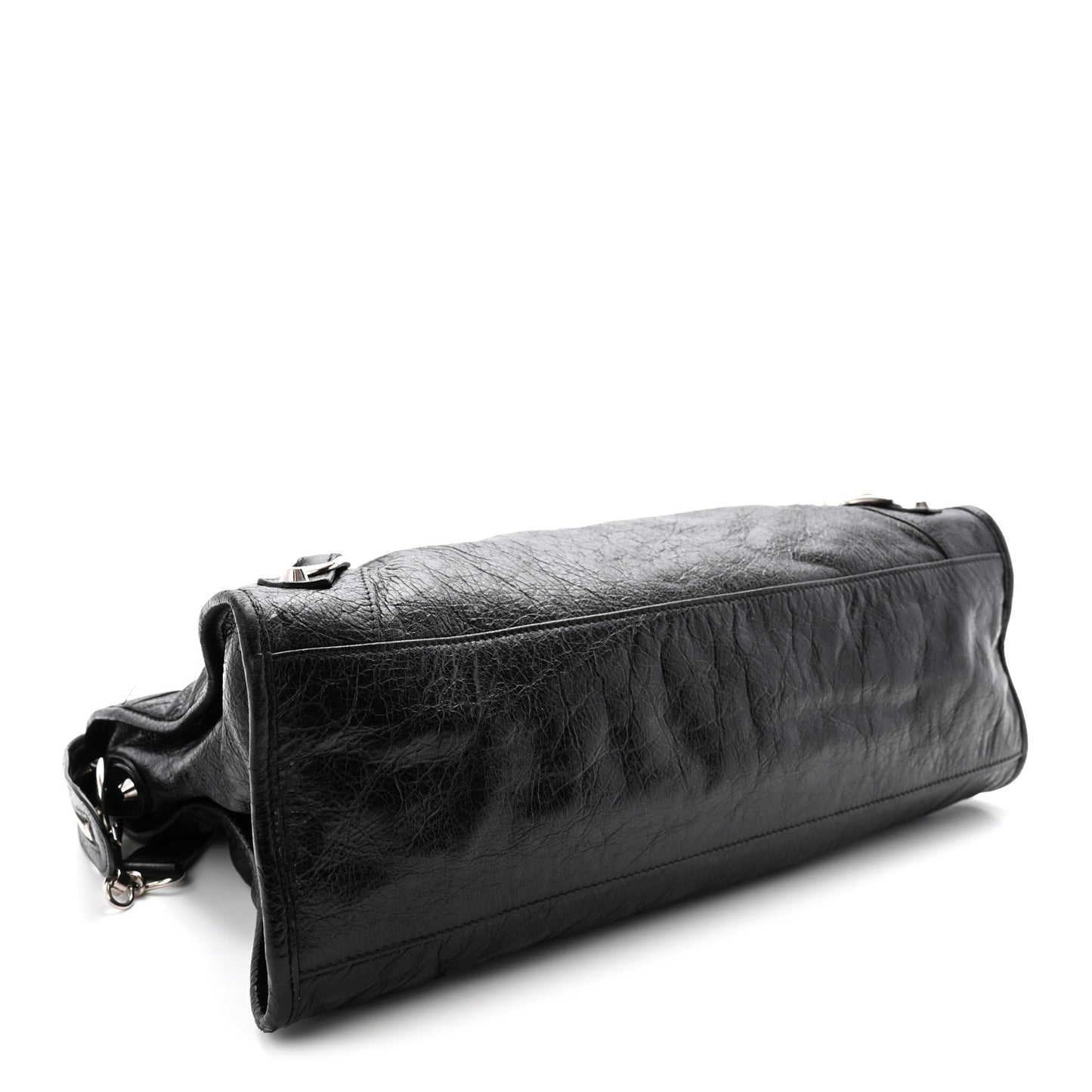 Agneau Classic Silver Hardware City Black