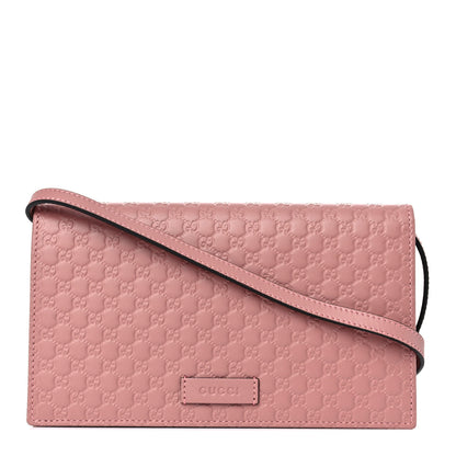 Gucci Microguccissima Crossbody Wallet Soft Pink 1 of 10