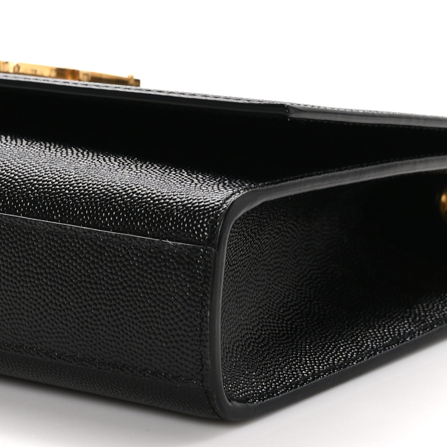 Grain De Poudre Medium Classic Monogram Kate Satchel Black