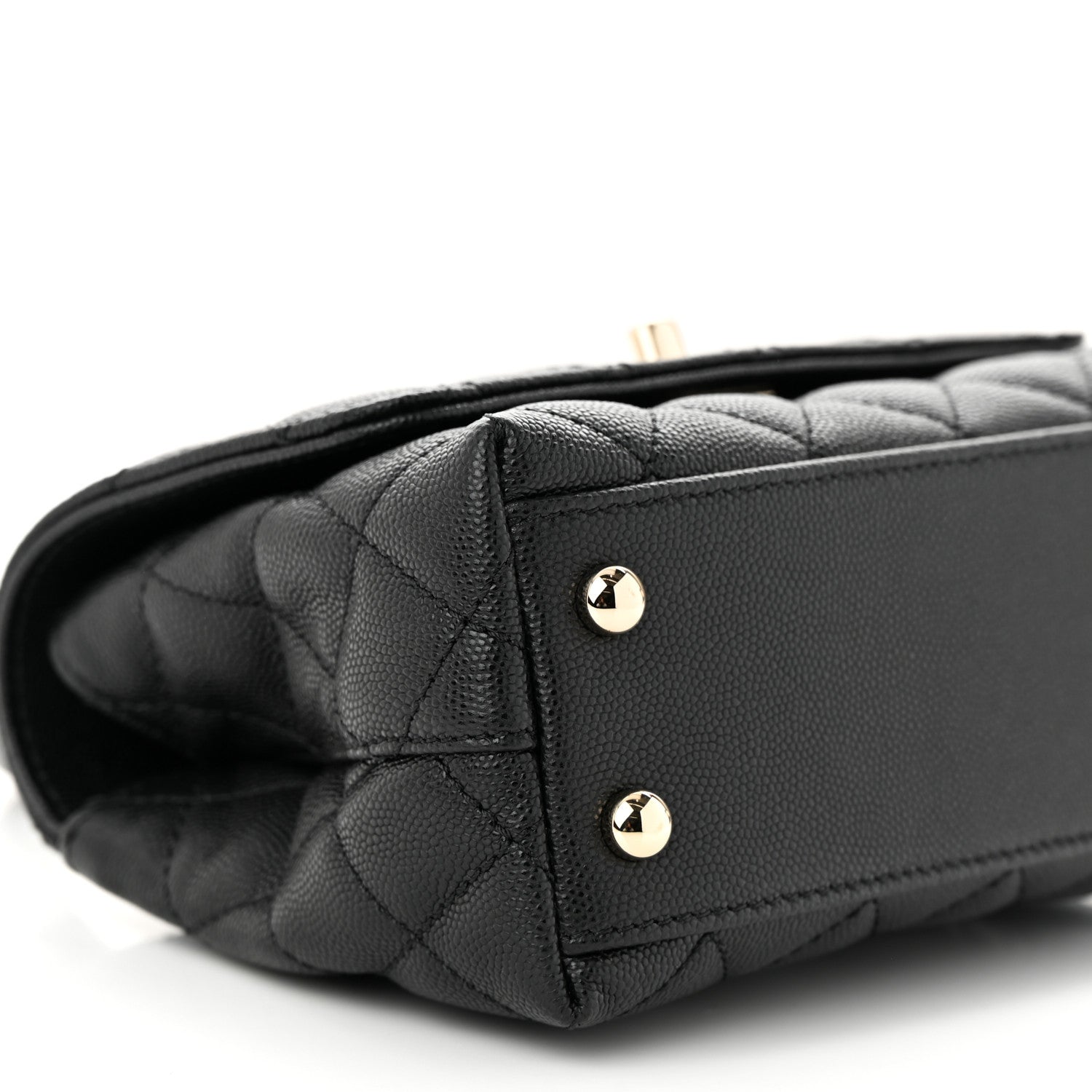 Chanel Caviar Quilted Extra Mini Coco Handle Flap Black 9 of 11