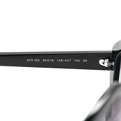 Prada Acetate Geometric Sunglasses SPR 08X Black 6 of 6