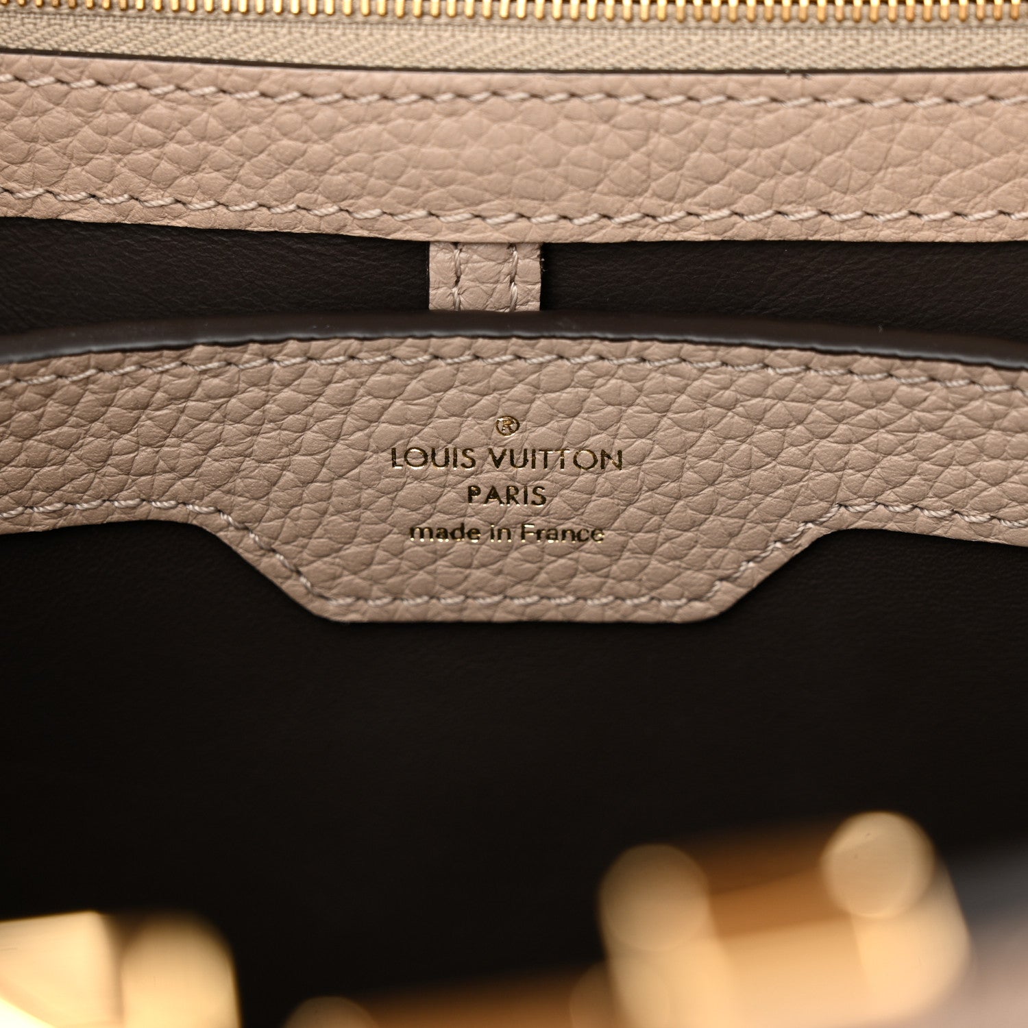 Louis Vuitton Taurillon Capucines PM Galet 6 of 12