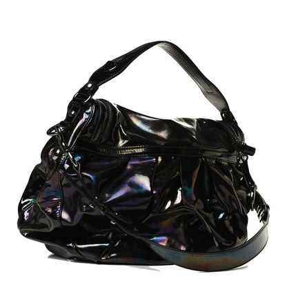 Gucci Iridescent Patent Medium Icon Bit Shoulder Bag Black 3 of 17