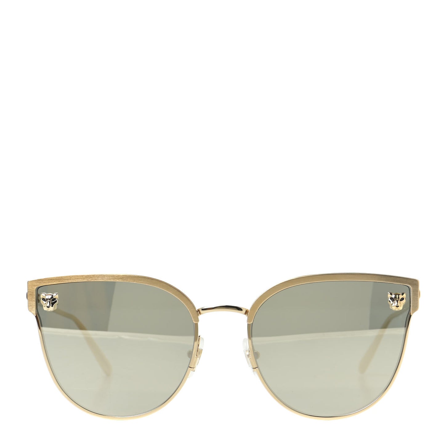 Panthere De Cartier Cat Eye Sunglasses Gold