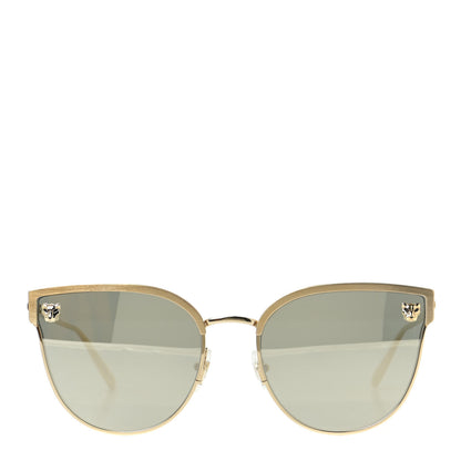 Cartier Panthere De Cartier Cat Eye Sunglasses Gold 3 of 7
