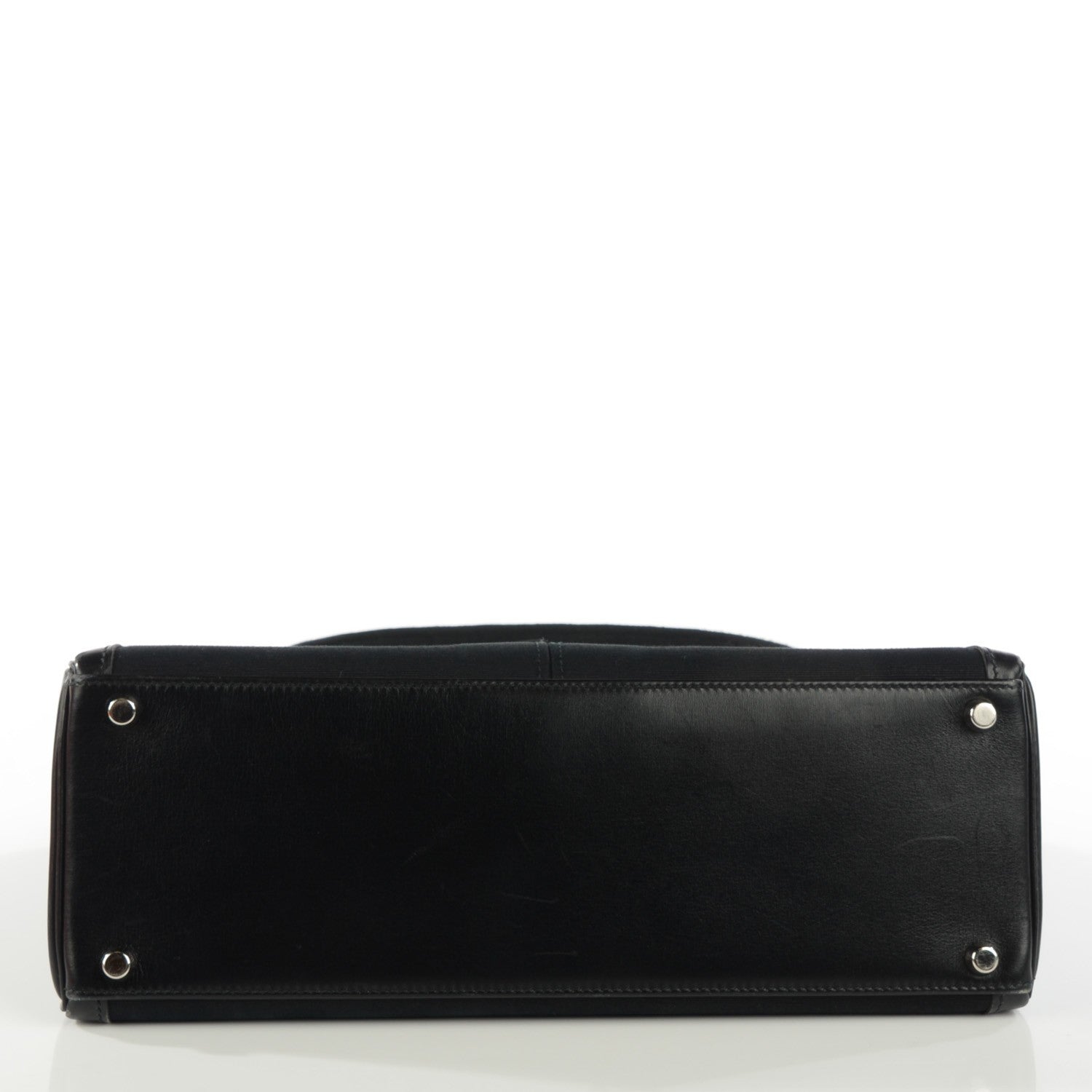 Hermes Box Toile Lakis Kelly 32 Black 6 of 19