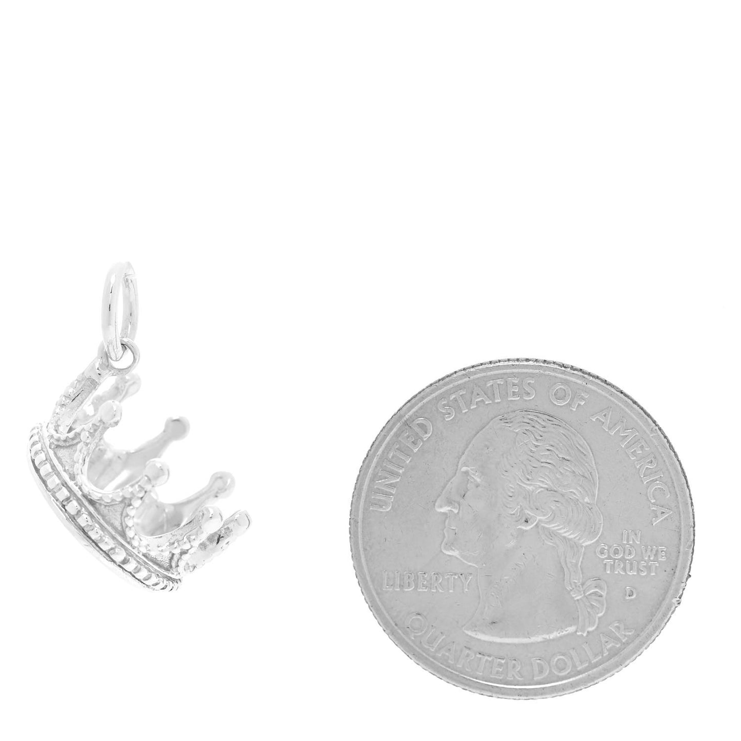 Sterling Silver Crown Charm
