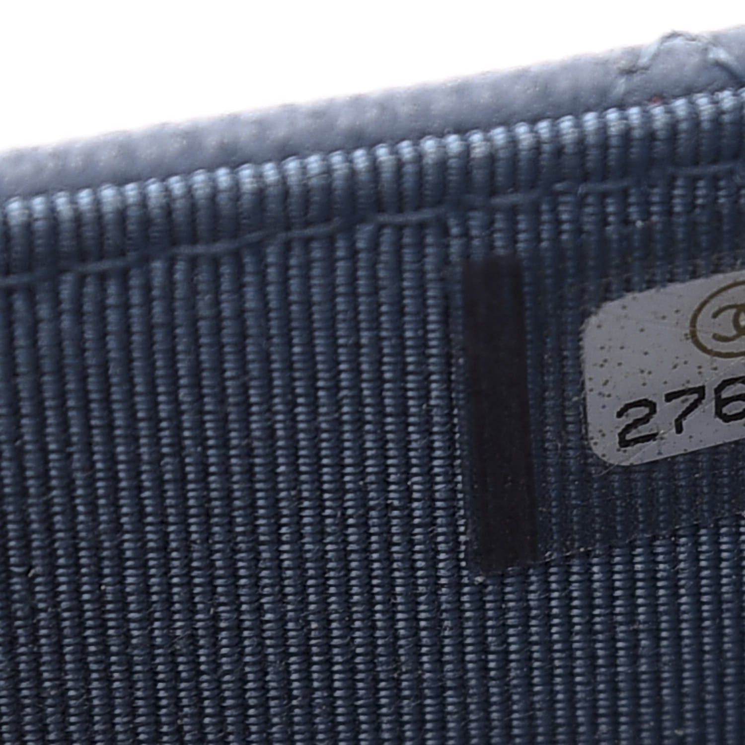Chanel Grained Calfskin Quilted CC Box Wallet On Chain WOC Blue 6 of 10