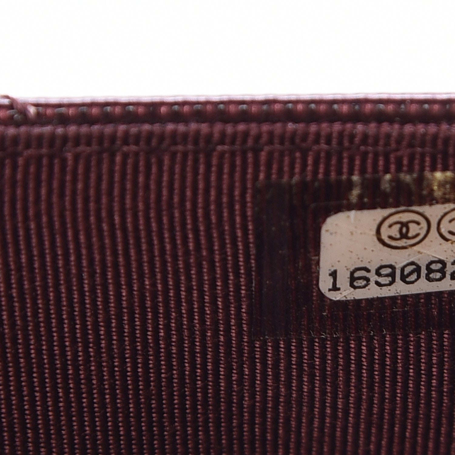 Chanel Striated Patent Quilted Wallet on Chain WOC Bordeaux 8 of 13