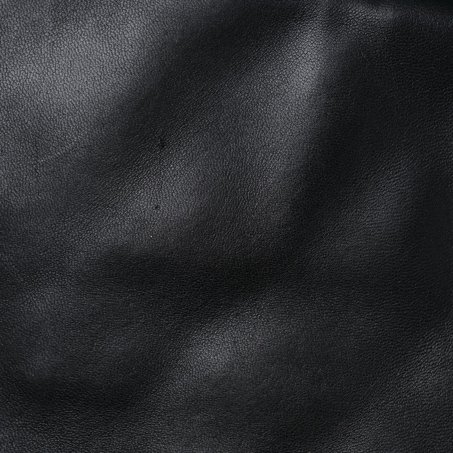 Lambskin Quilted Jumbo 3 Flap Black