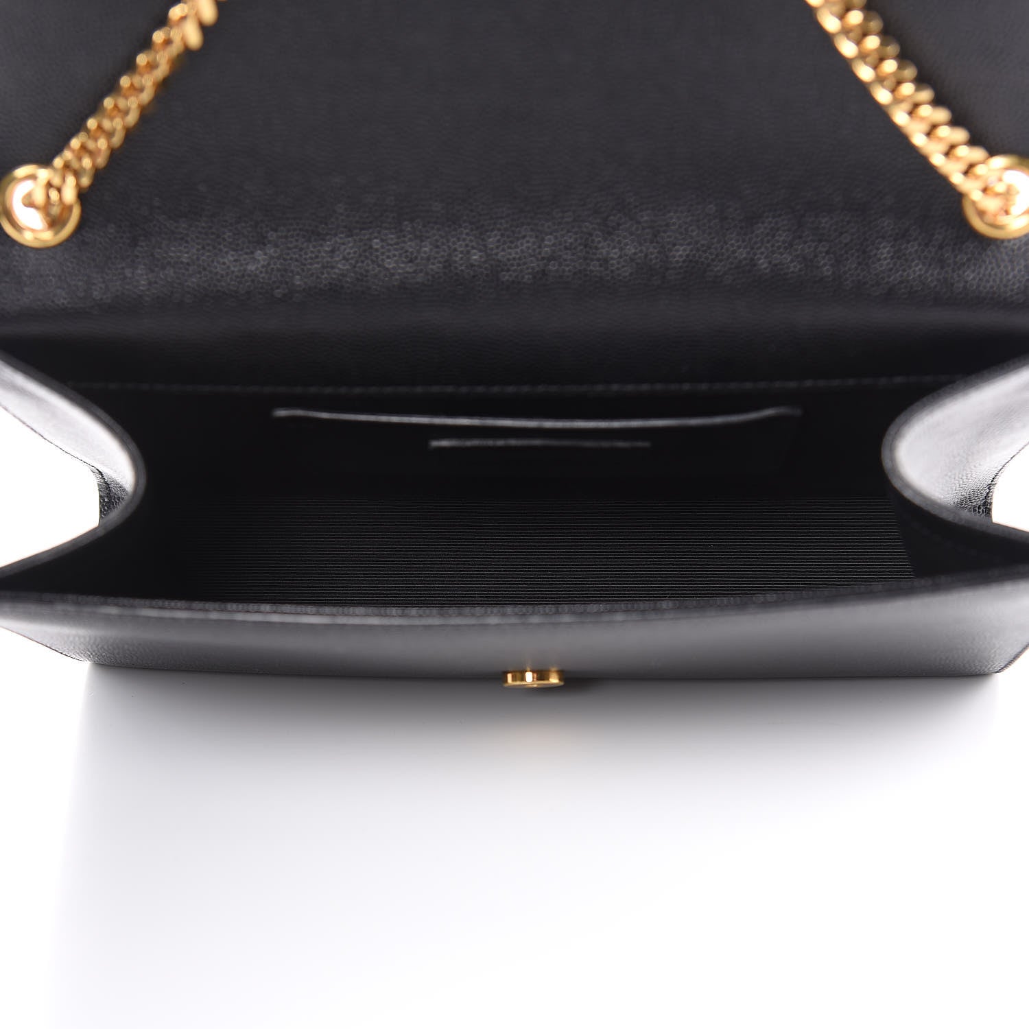 Saint Laurent Grain De Poudre Medium Classic Monogram Kate Satchel Black 5 of 14