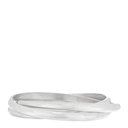 Tiffany Sterling Silver Triple Interlocking Bangle Bracelet 2 of 3