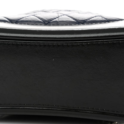 Chanel Aged Calfskin Quilted Gabrielle Backpack Navy Black 14 of 15