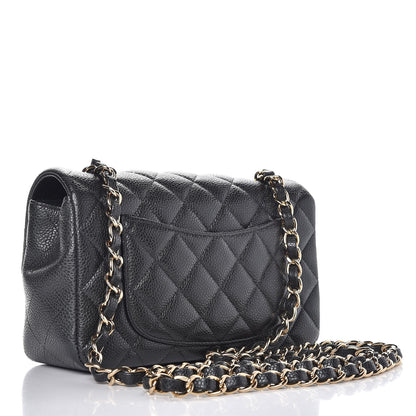 Chanel Caviar Quilted Mini Rectangular Flap Dark Grey 3 of 8