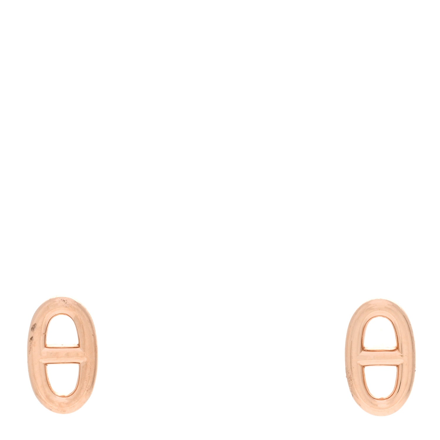 Hermes 18K Rose Gold TPM Farandole Stud Earrings 1 of 6