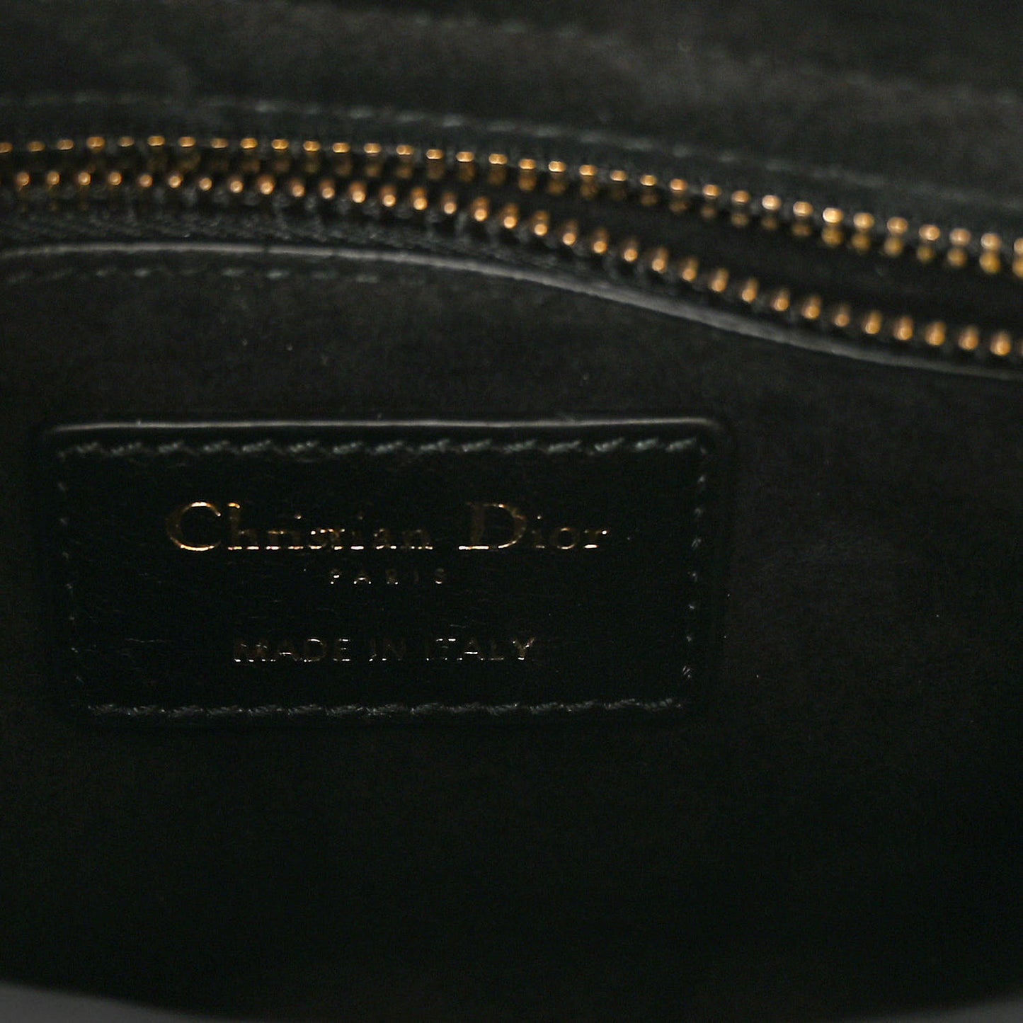 Canvas Embroidered Beaded Peace Mini Lady Dior Black Multicolor