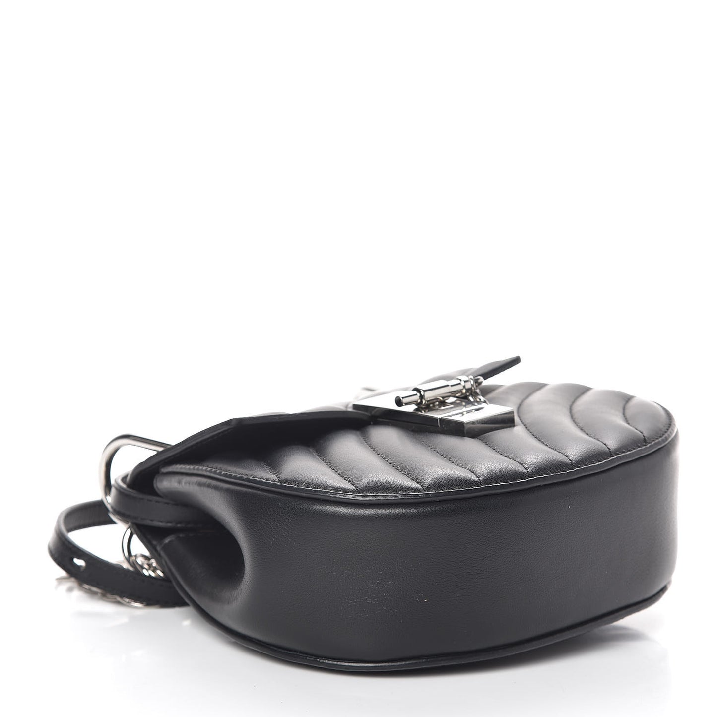 Calfskin Quilted Mini Drew Bijou Shoulder Bag Black