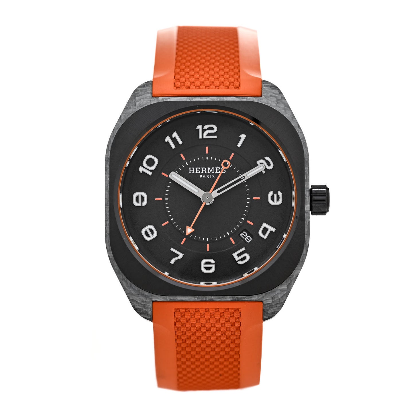 Glass Fiber Ceramic Rubber 39mm H08 Automatic Watch Orange