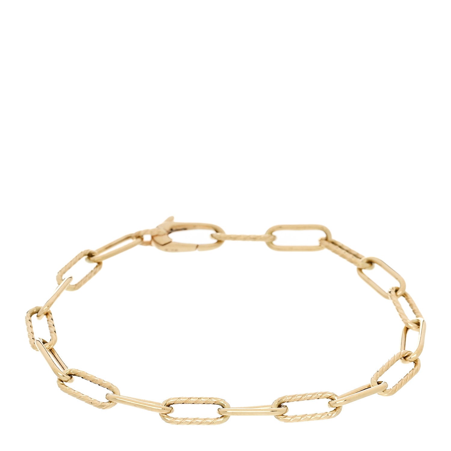David Yurman 18K Yellow Gold 4mm Madison Classic Chain Bracelet 1 of 4
