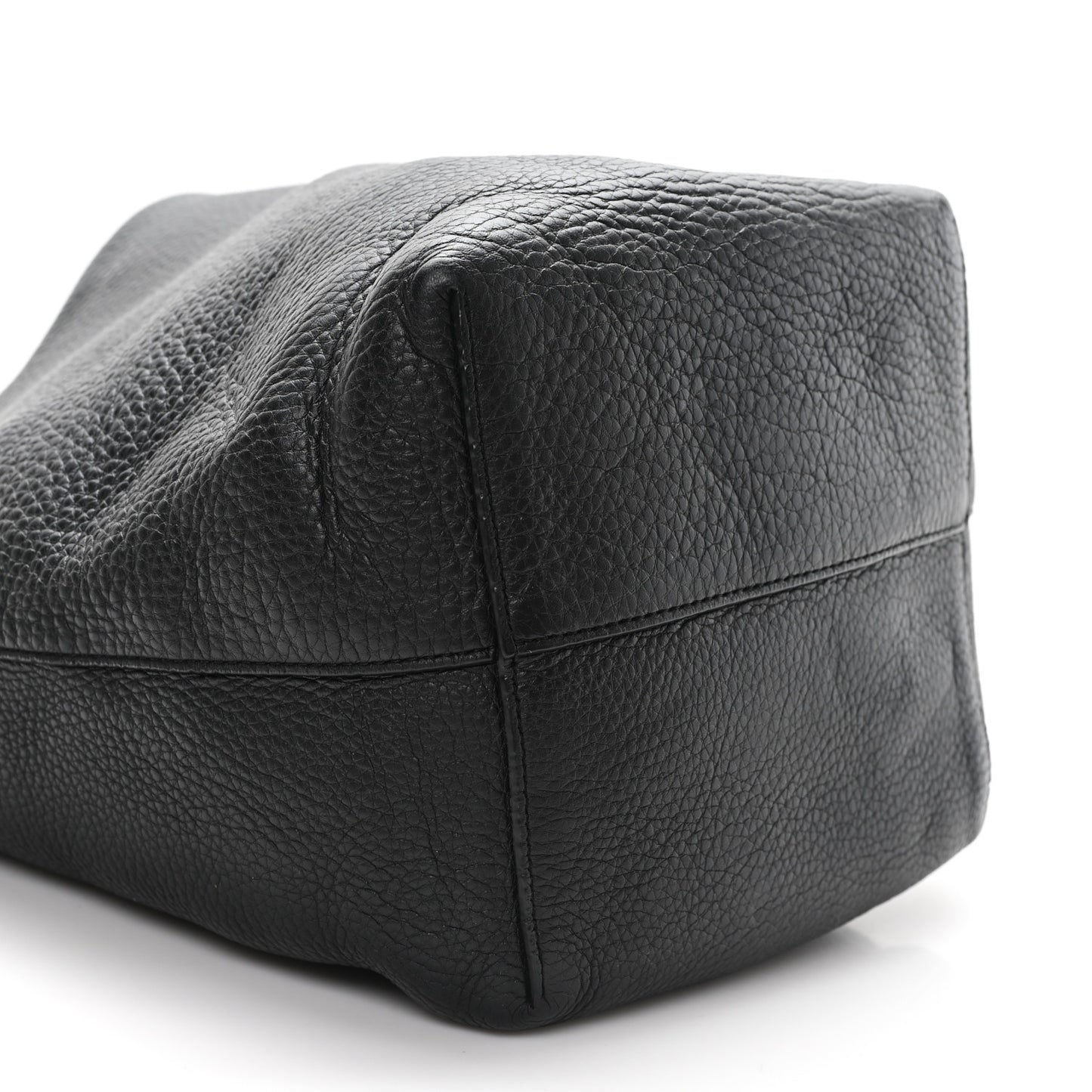 Grained Calfskin Medium N/S Park Tote Black