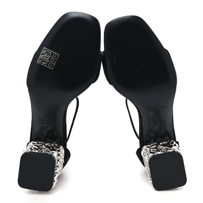 Hermes Suede Goatskin Glam 60 Sandals 37 Black 5 of 8