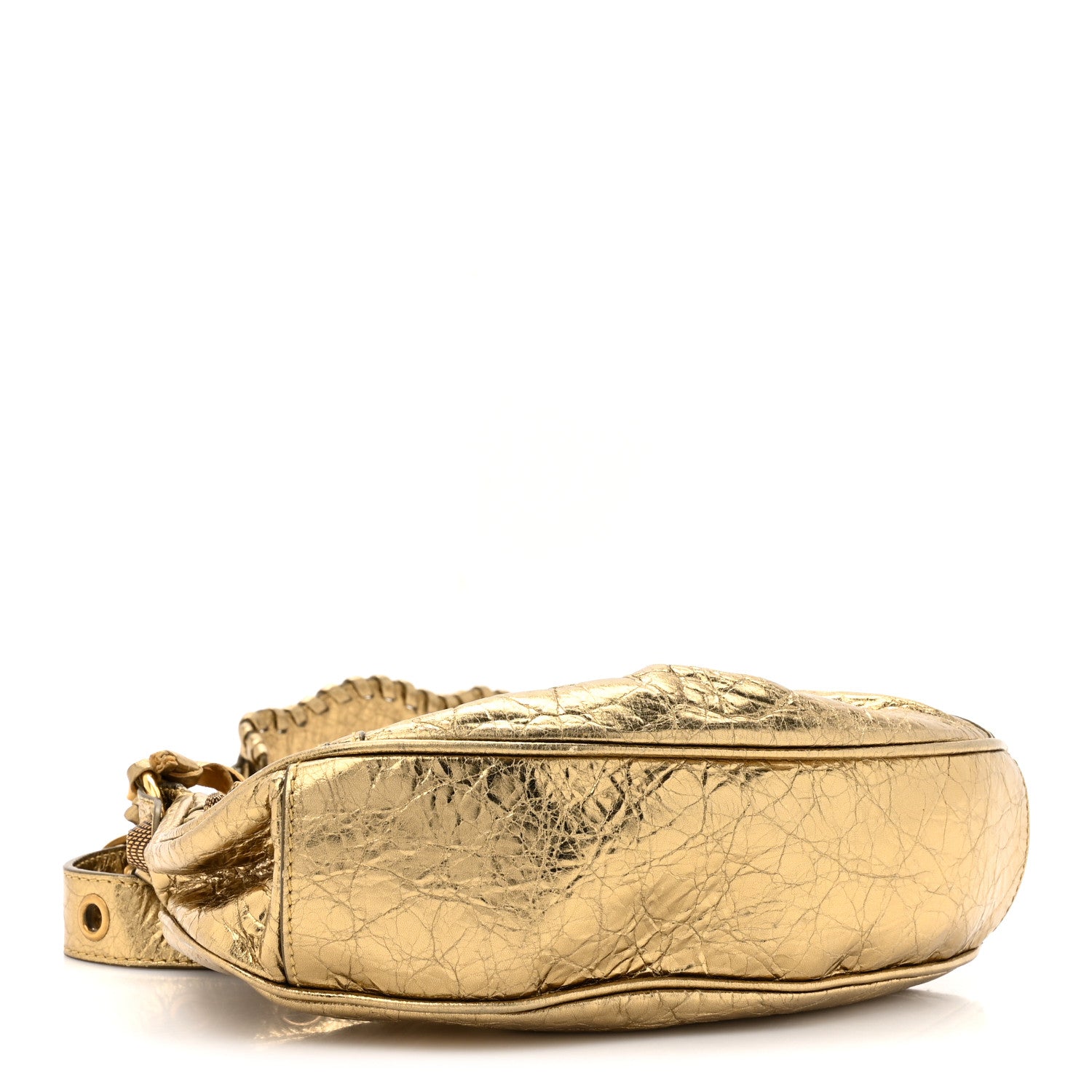 Balenciaga Metallic Agneau Arena Le Cagole Shoulder Bag XS Gold 4 of 13