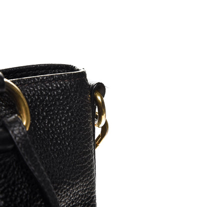 Prada Deerskin Shoulder Bag Black 9 of 15