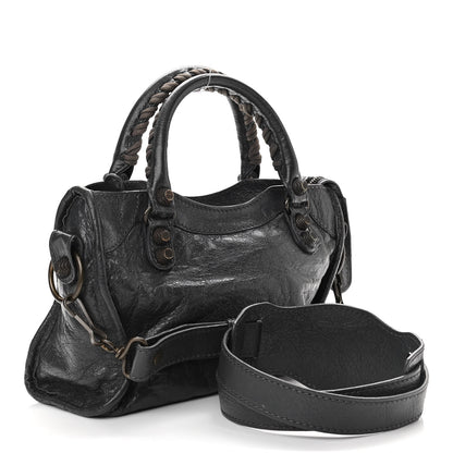 Balenciaga Agneau Giant 12 Gunmetal Hardware Mini City Gris Fossile 3 of 19