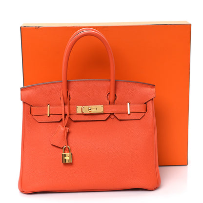 Hermes Togo Birkin 30 Feu 11 of 11