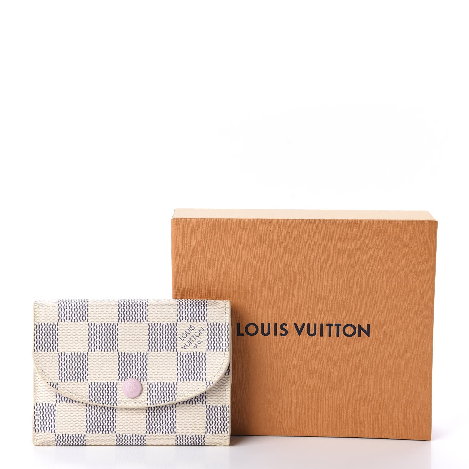 Louis Vuitton Damier Azur Rosalie Coin Purse Rose Ballerine 10 of 10
