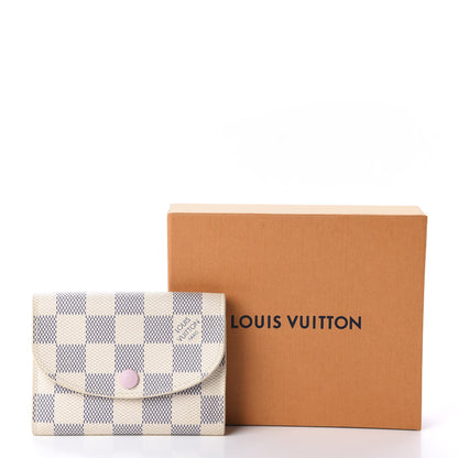 Louis Vuitton Damier Azur Rosalie Coin Purse Rose Ballerine 10 of 10