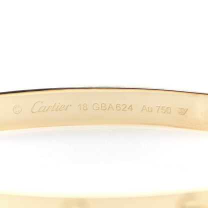Cartier 18K Yellow Gold LOVE Bracelet 18 6 of 10