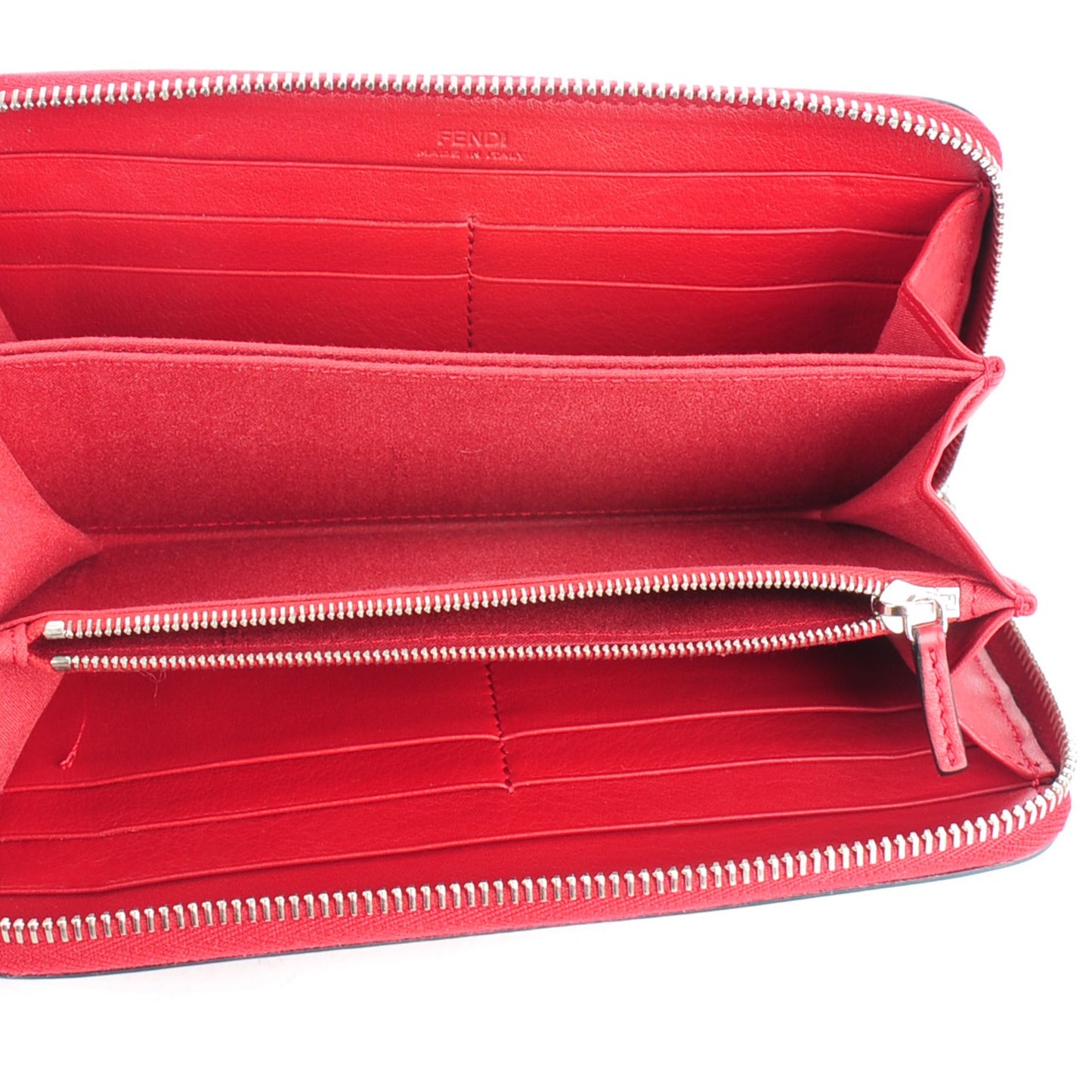 Vitello Dolce Elaphe Monster Eyes Zip Around Wallet Ribes Naturale
