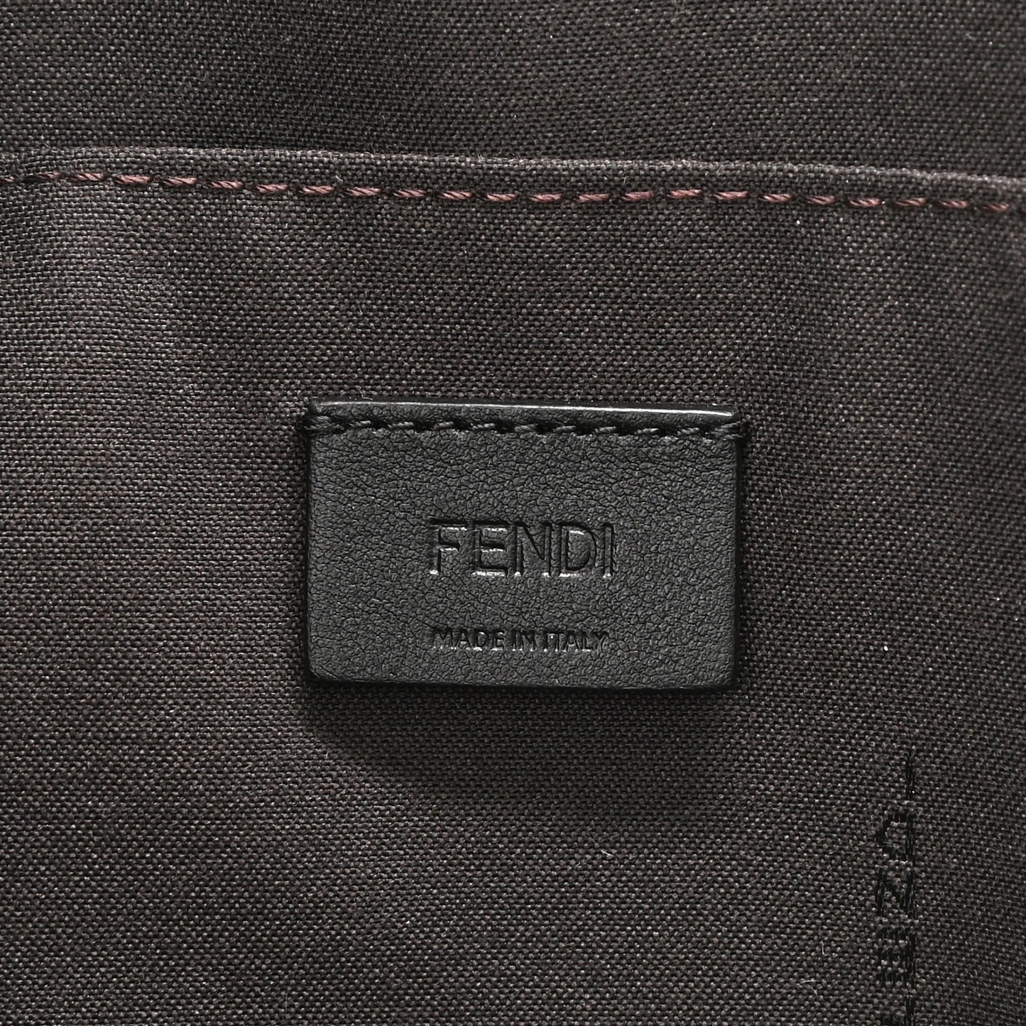 Vitello Soft F is Fendi Bi-Color FF 1974 Embossed Envelope Wallet On Chain with Pouches Maya Black