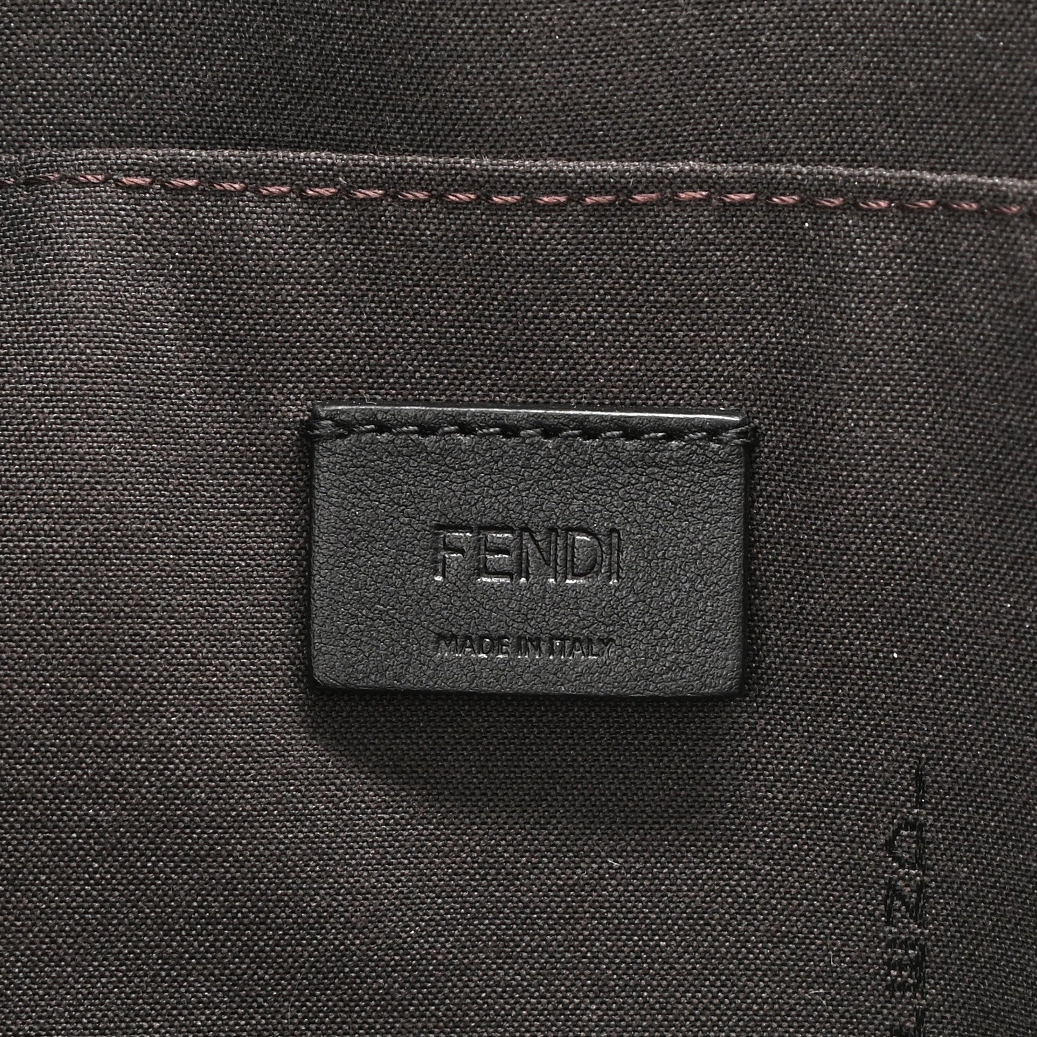 Fendi Vitello Soft F is Fendi Bi-Color FF 1974 Embossed Envelope Wallet On Chain with Pouches Maya Black 7 of 10