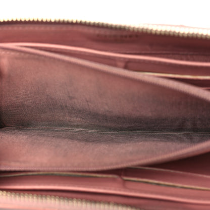 Chanel Lambskin Quilted Large Gusset Zip Around Wallet Light Pink 10 of 10