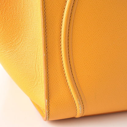 Celine Grained Calfskin Medium Phantom Luggage Saffron 12 of 29