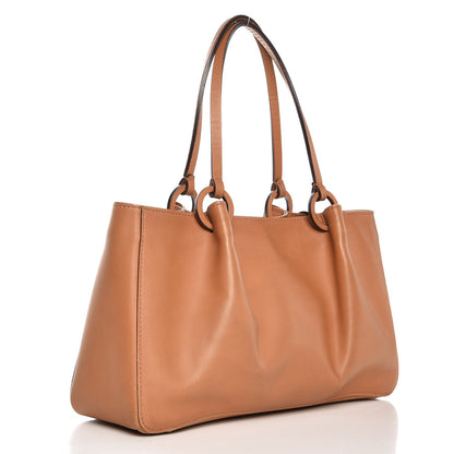 Gucci Calfskin Shopper Tote Tan 3 of 23