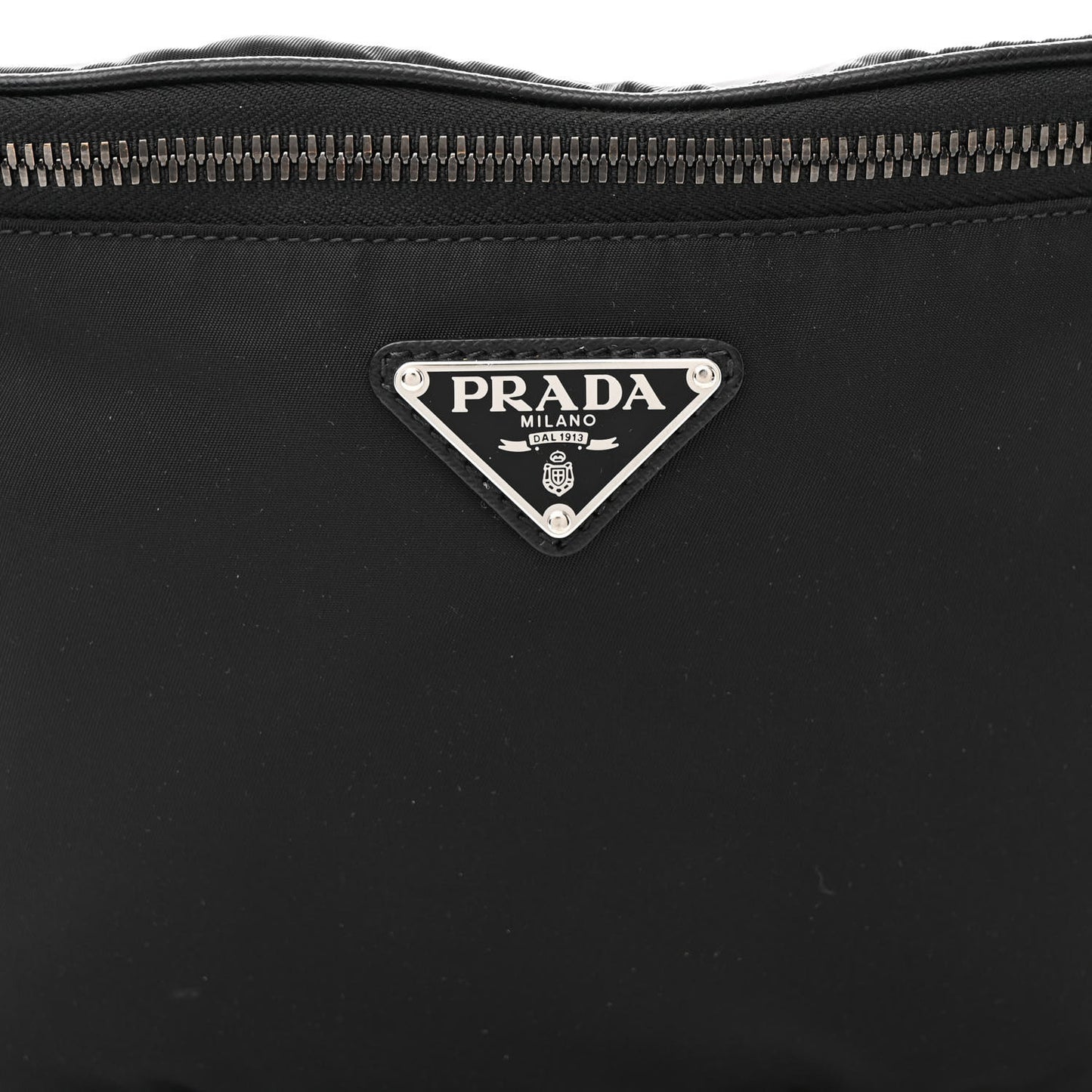 Tessuto Nylon Saffiano Belt Bag Black