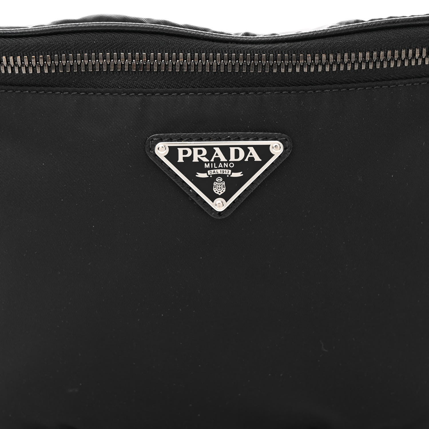 Prada Tessuto Nylon Saffiano Belt Bag Black 7 of 10