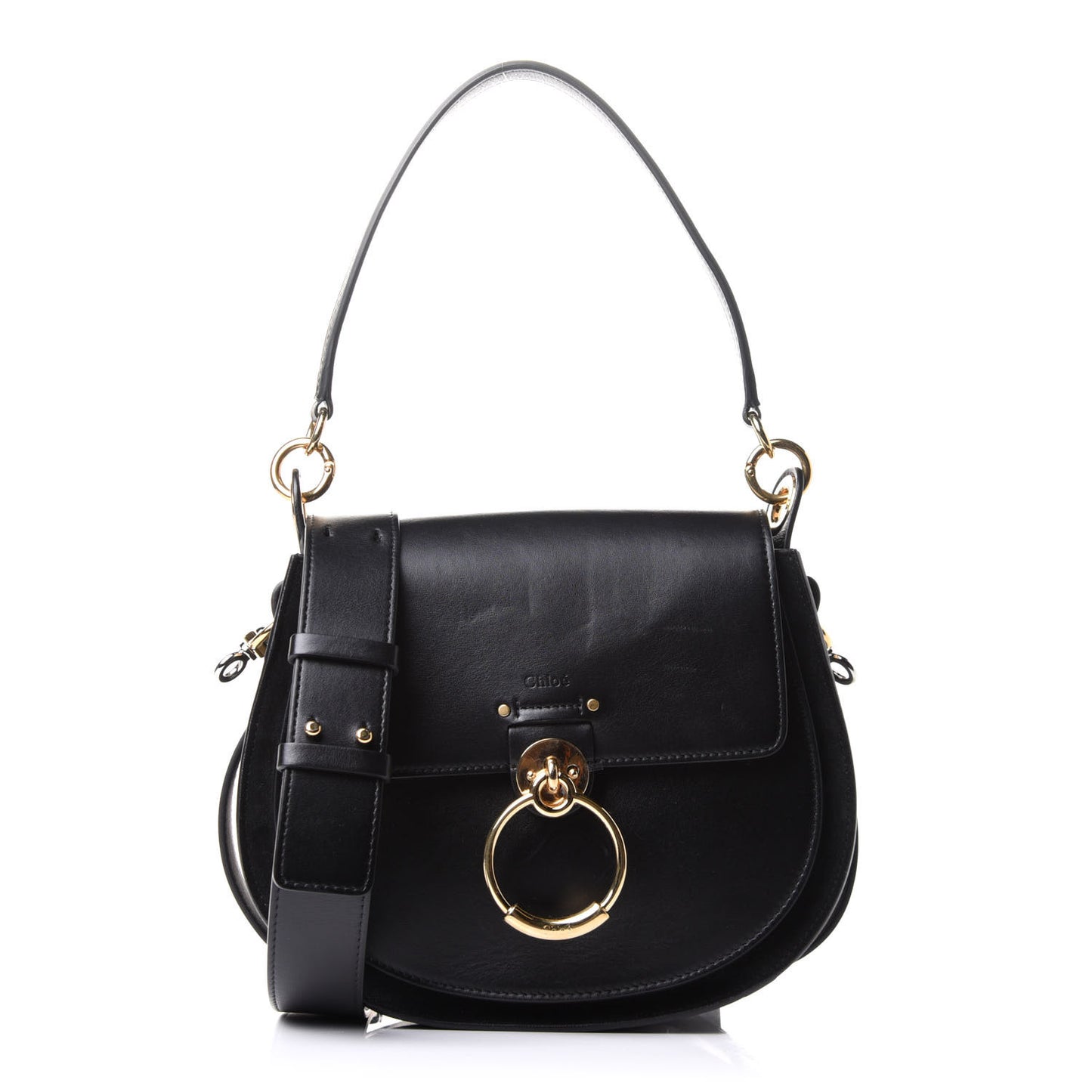 Calfskin Large Tess Bag Black