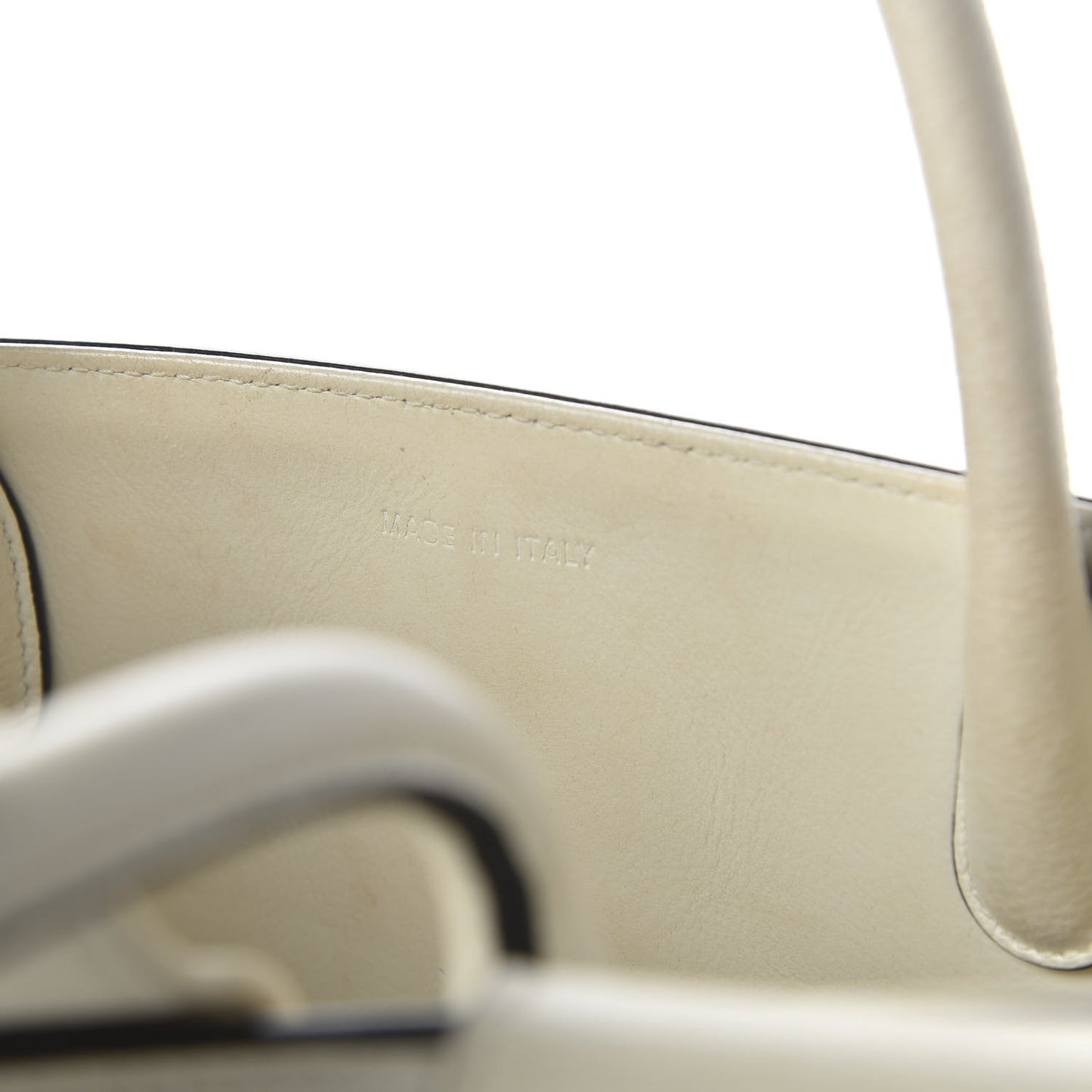 Goatskin Medium Diorever Flap White