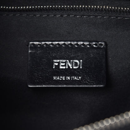 Fendi Vitello Century Bi-Color FF 1974 Embossed Belt Bag Maya Black 7 of 8
