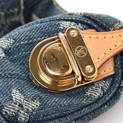 Louis Vuitton Monogram Denim Pochette Speedy PM Key Holder Blue 8 of 8